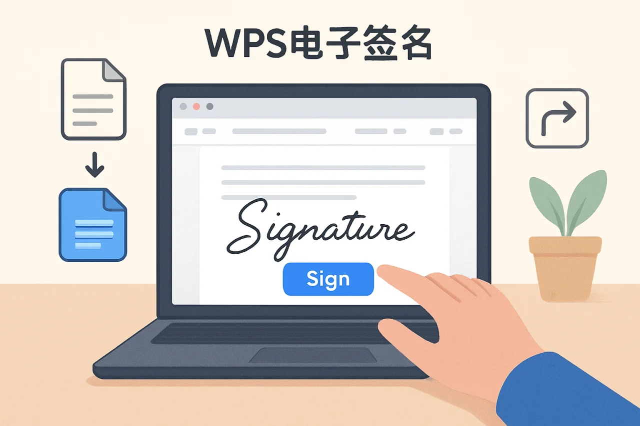 wps电子签名