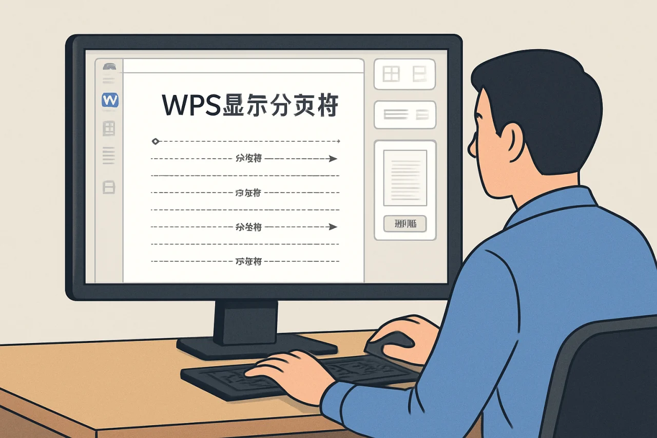 wps显示分页符