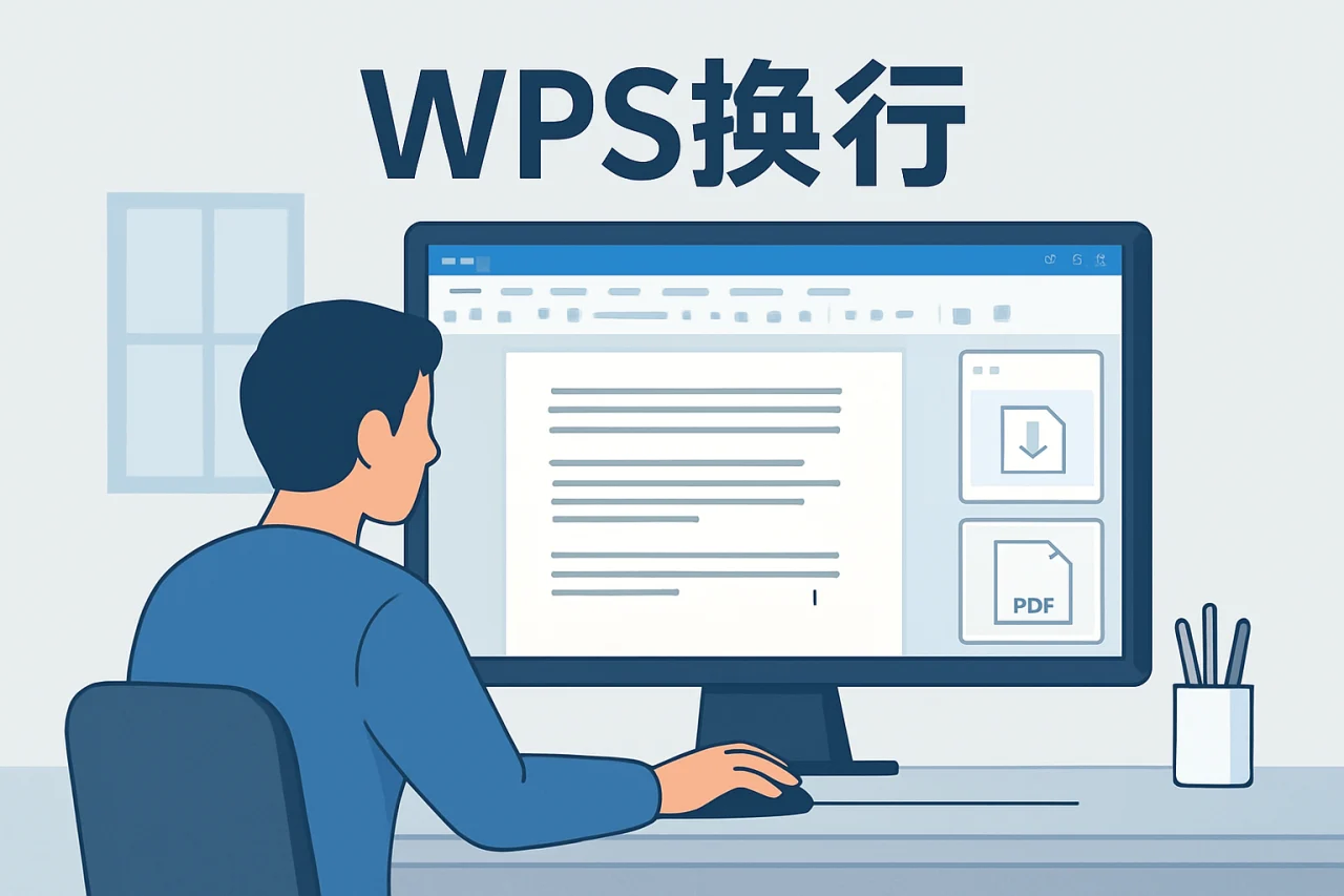 wps换行