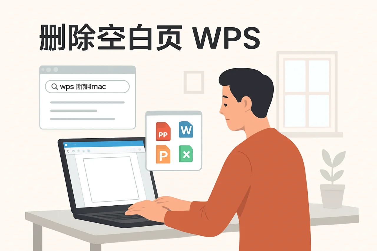 删除空白页wps
