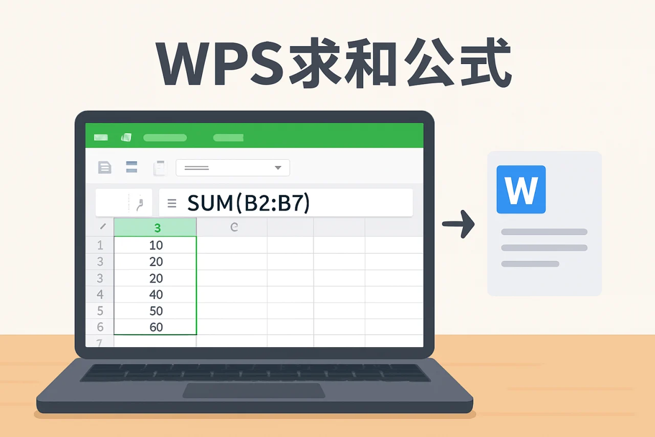 wps求和公式