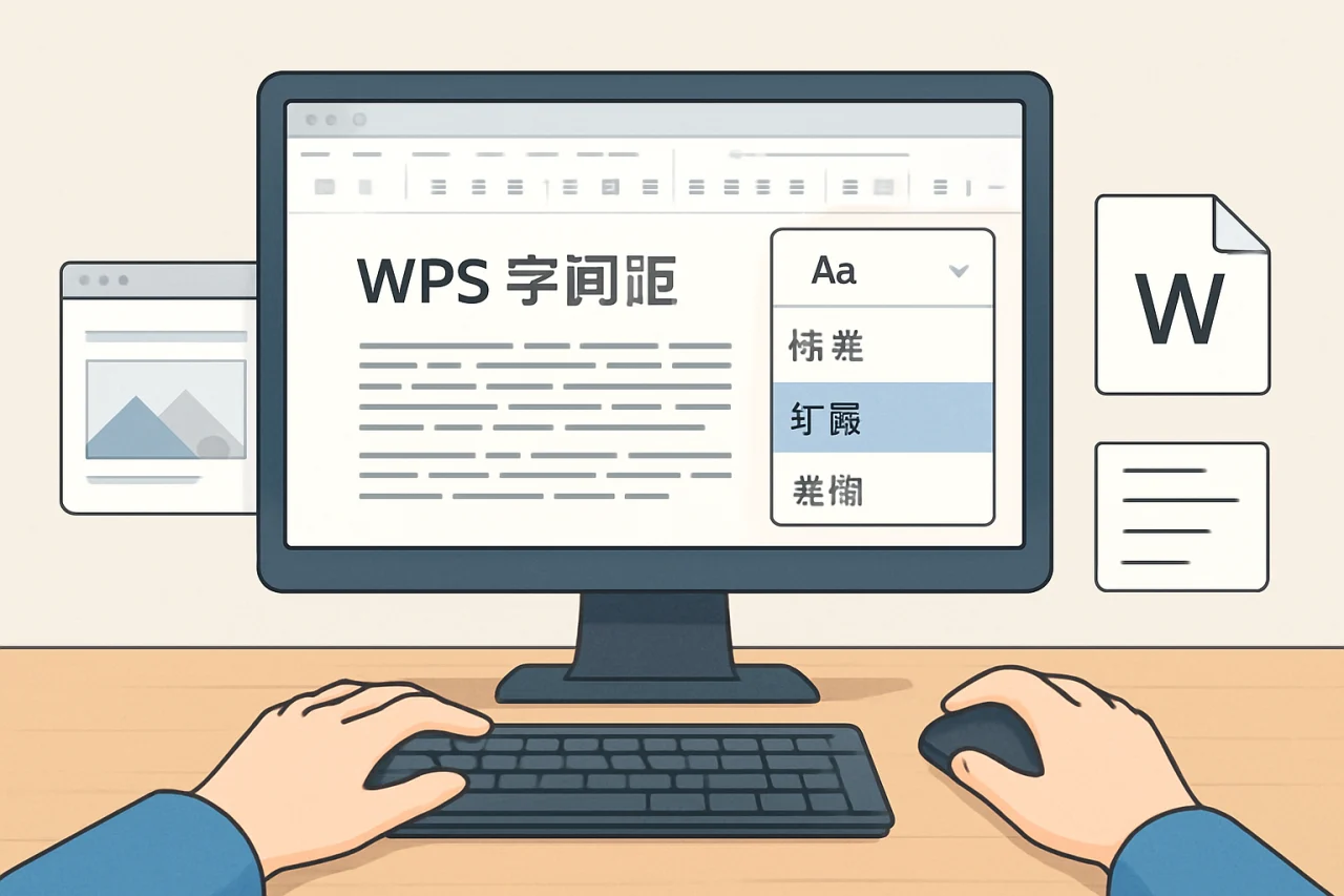 wps字间距