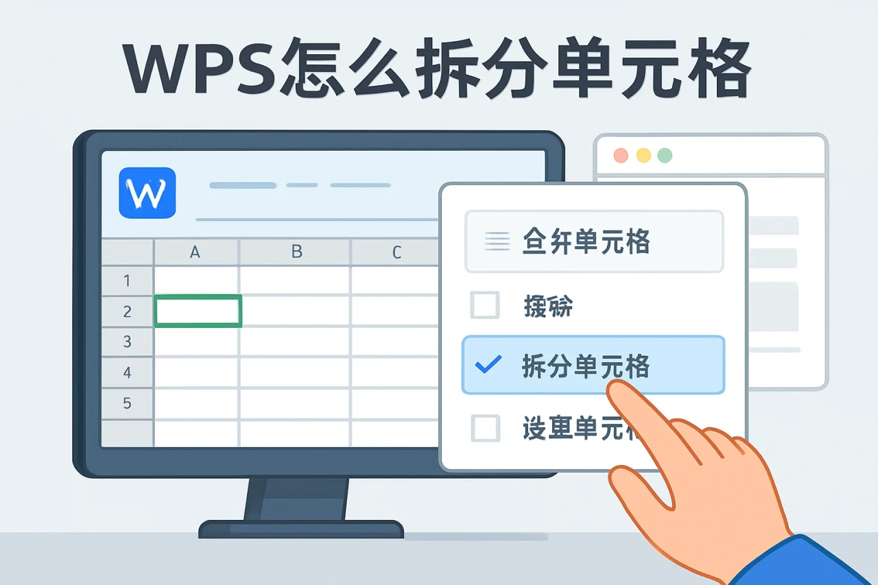wps怎么拆分单元格