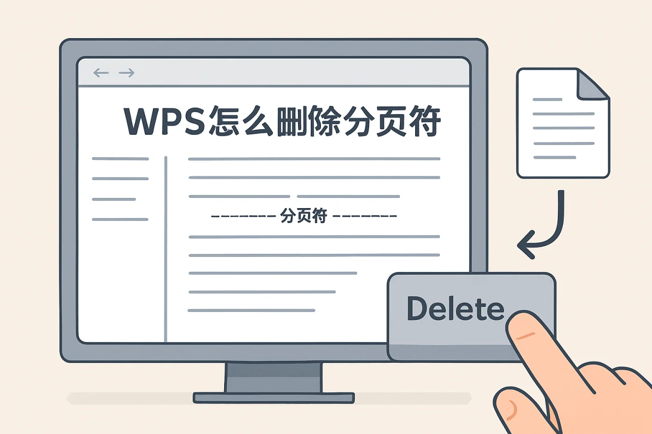 wps怎么删除分页符
