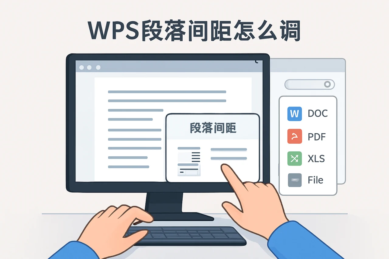 wps段落间距怎么调