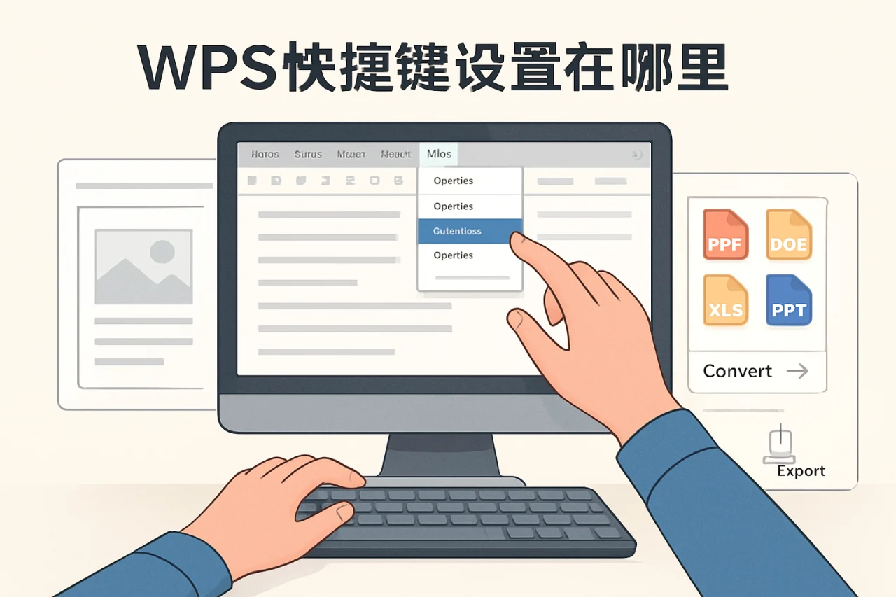 wps快捷键设置在哪里