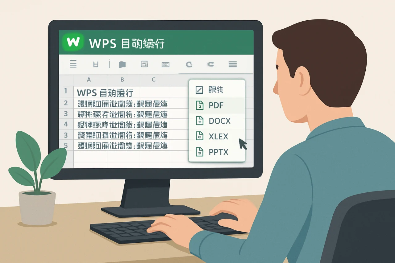 wps自动换行