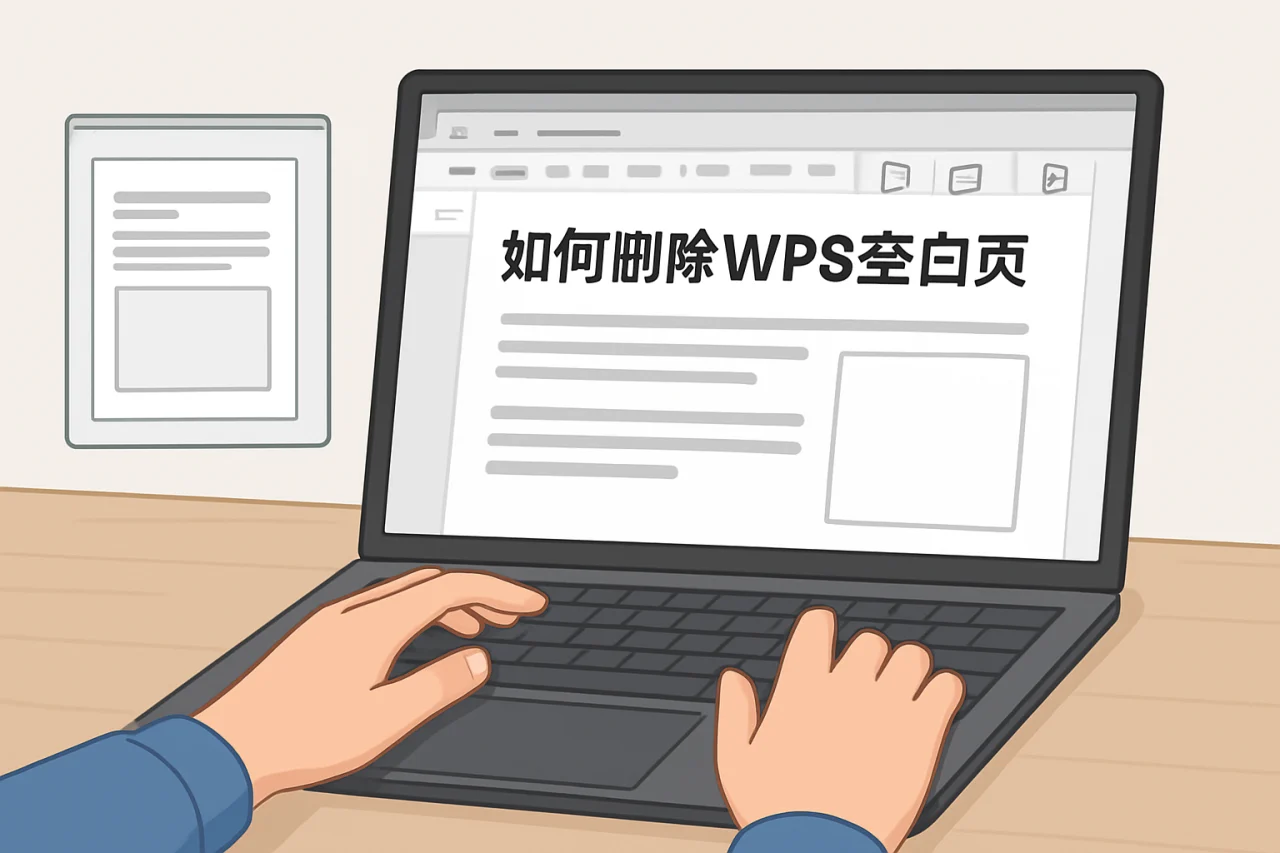 如何删除wps空白页