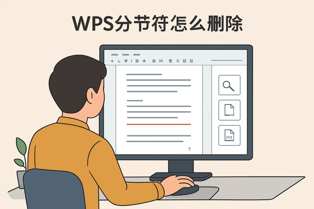 wps分节符怎么删除