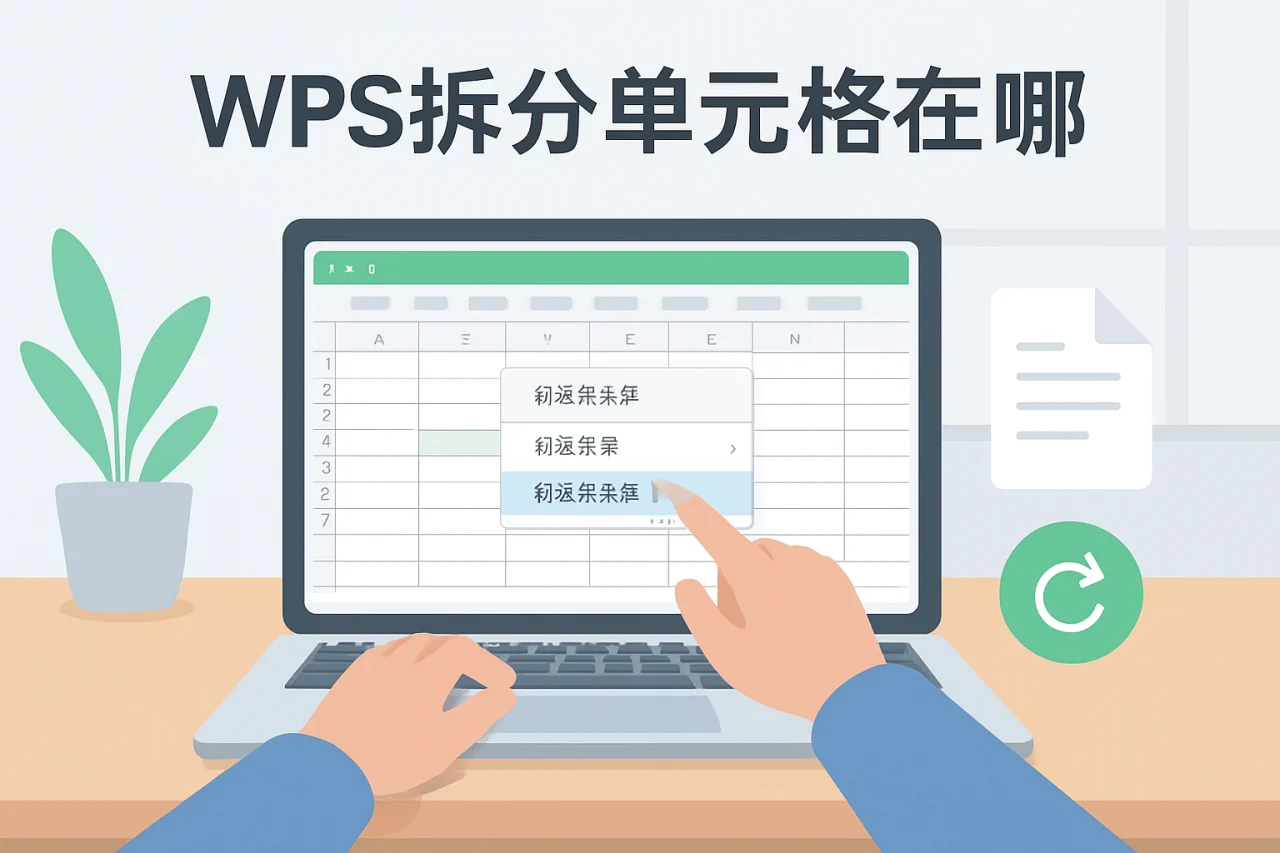 wps拆分单元格在哪