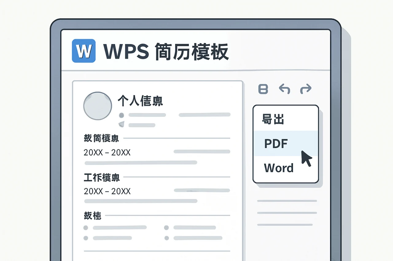 wps简历模板