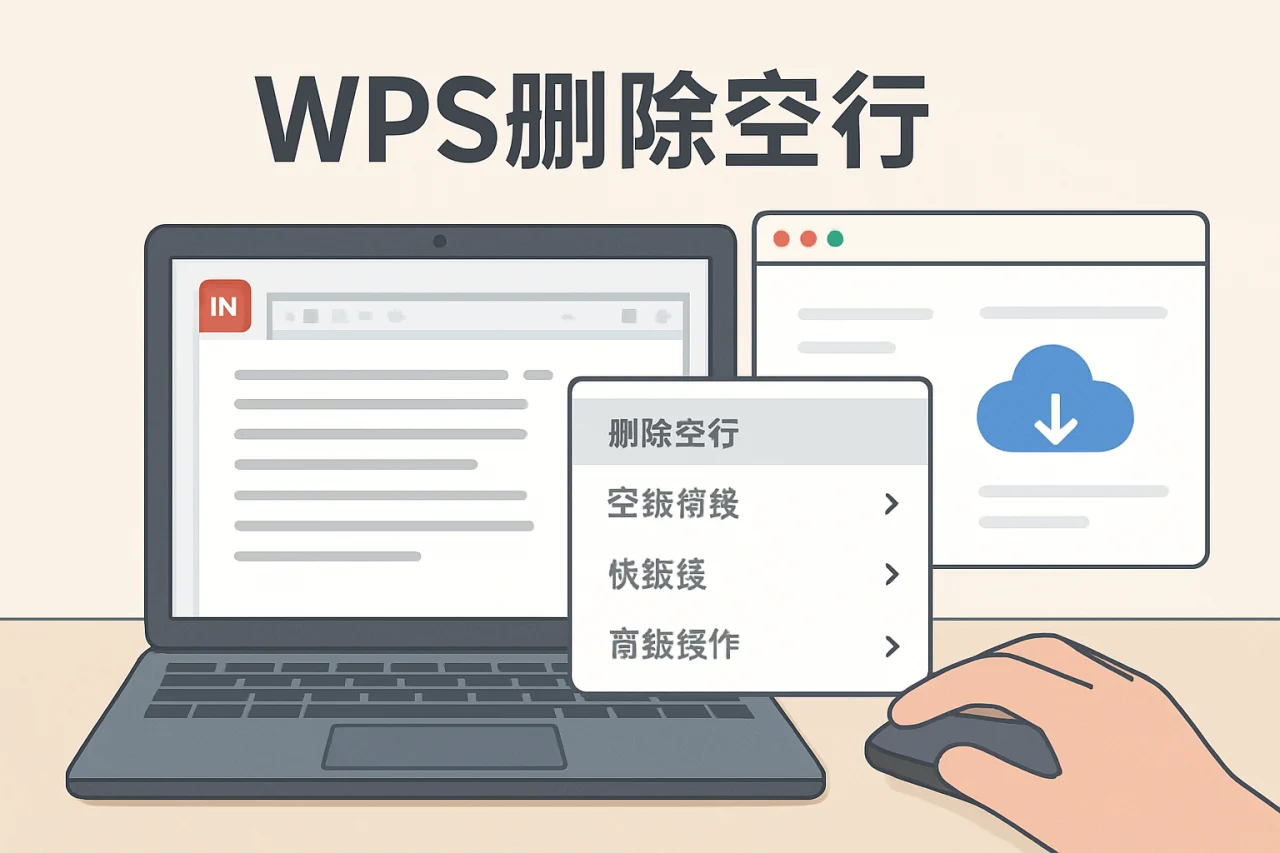 wps删除空行
