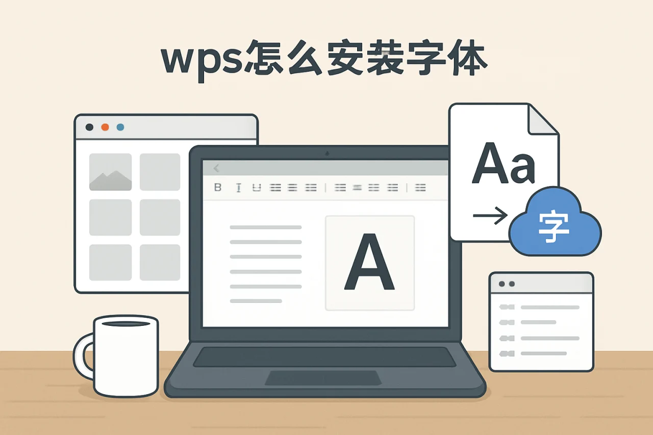 wps怎么安装字体