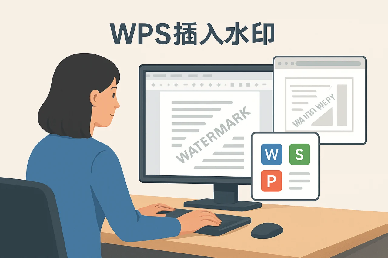 wps插入水印