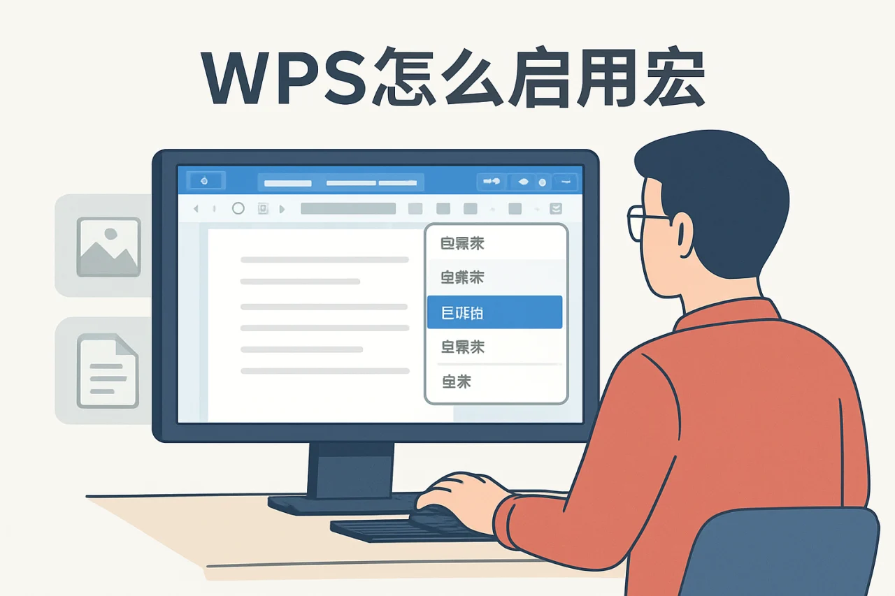 wps怎么启用宏